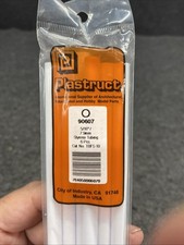 Plastruct Styrene Tubing Round 5/16 x 15in Long pkg 6 90607 New PL041426-02