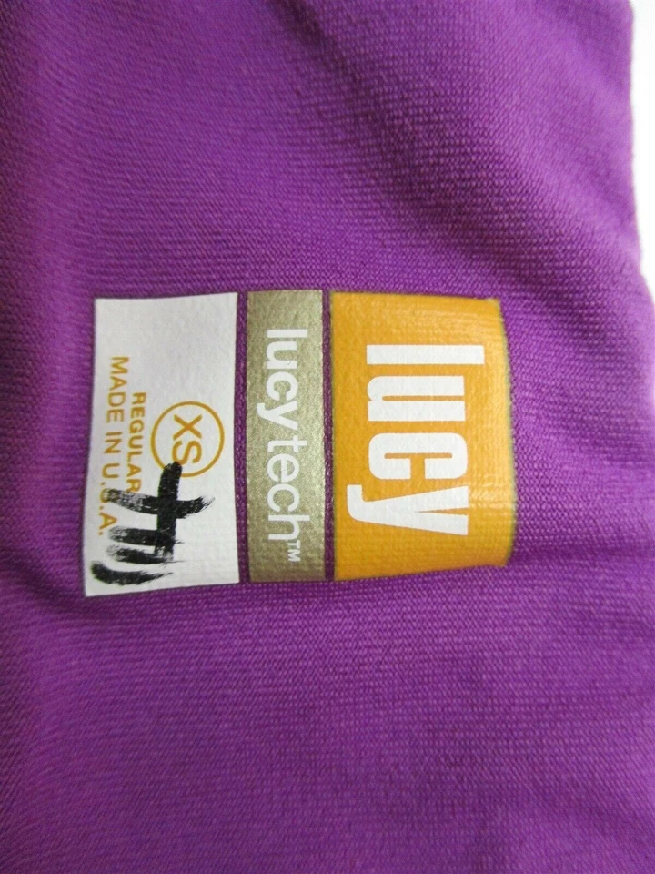 Pantalones LUCY para mujer talla XS Active TECH entrenamiento correr cómodo negro/púrpura Foto 3 de 4