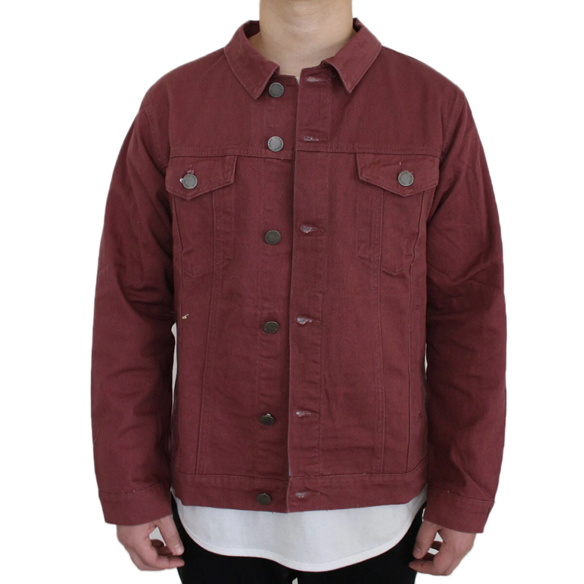 MEN'S BASIC CASUAL DENIM JACKET *7 COLORS *FAST SHIP