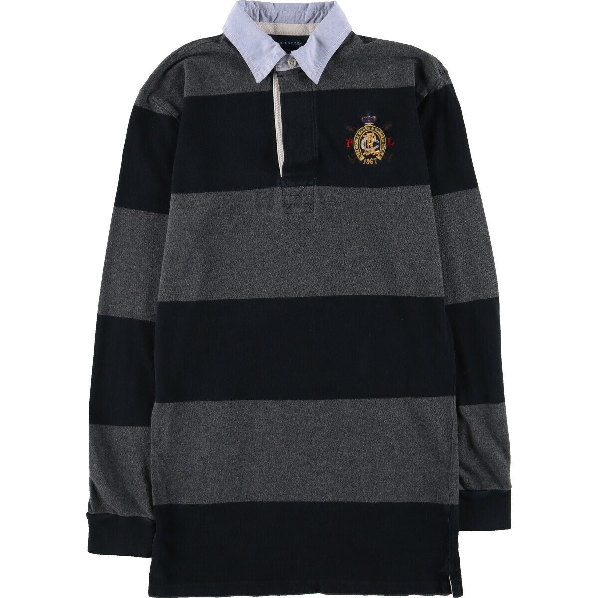 Ralph Lauren Border Pattern Long Sleeve Rugby Shirt Women's