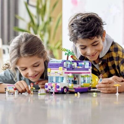 LEGO 41395 Friends Friendship Bus Toy with Swimming Pool and Slid