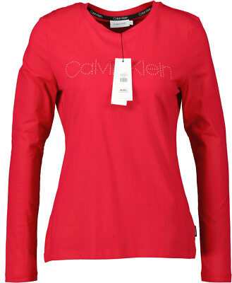 NEU ! Calvin Klein Damen Langarmshirt rot Gr. S