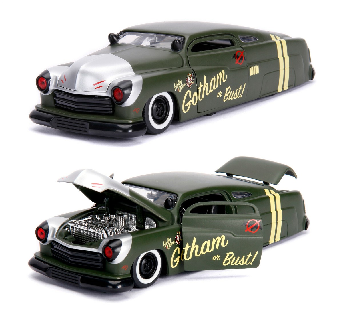 DC Comics Bombshells 1951 Mercury w Harley Quinn Figure Jada