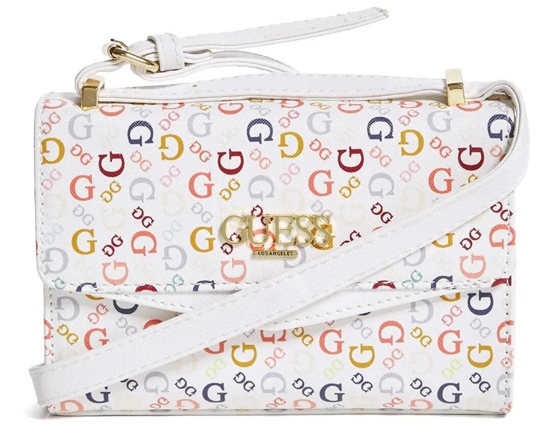 NEW GUESS Women s Rainbow Logo Crossbody Phone Wallet Bag Handbag Purse