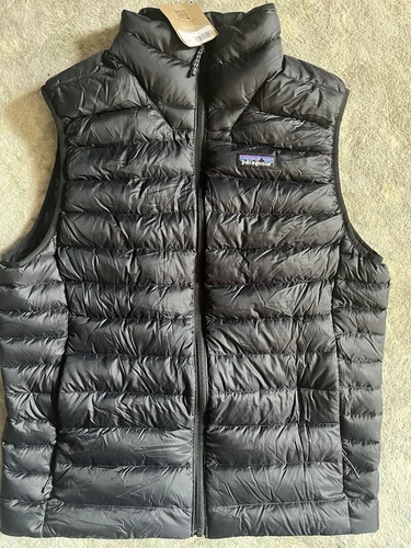 PATAGONIA Down Sweater Vest Black Mens XL 84623 Puffer