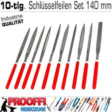 10-tlg Schlüsselfeilen Nadelfeilen Präzisions Modelbau Metall Feilen Set 140mm