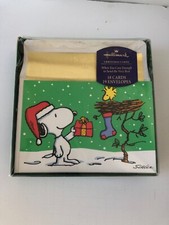 Hallmark Snoopy Christmas Cards with Woodstock Made in USA