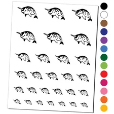 Cheerful Narwhal the Horned Whale Temporary Tattoo Water Resistant Set