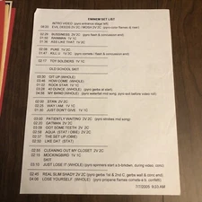 Eminem 7/7/2005 Indianapolis Setlist