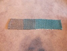 Beautiful New Handmade Crochet Infinity Scarf Teal Gray Plum Peach 58x5.5" NICE