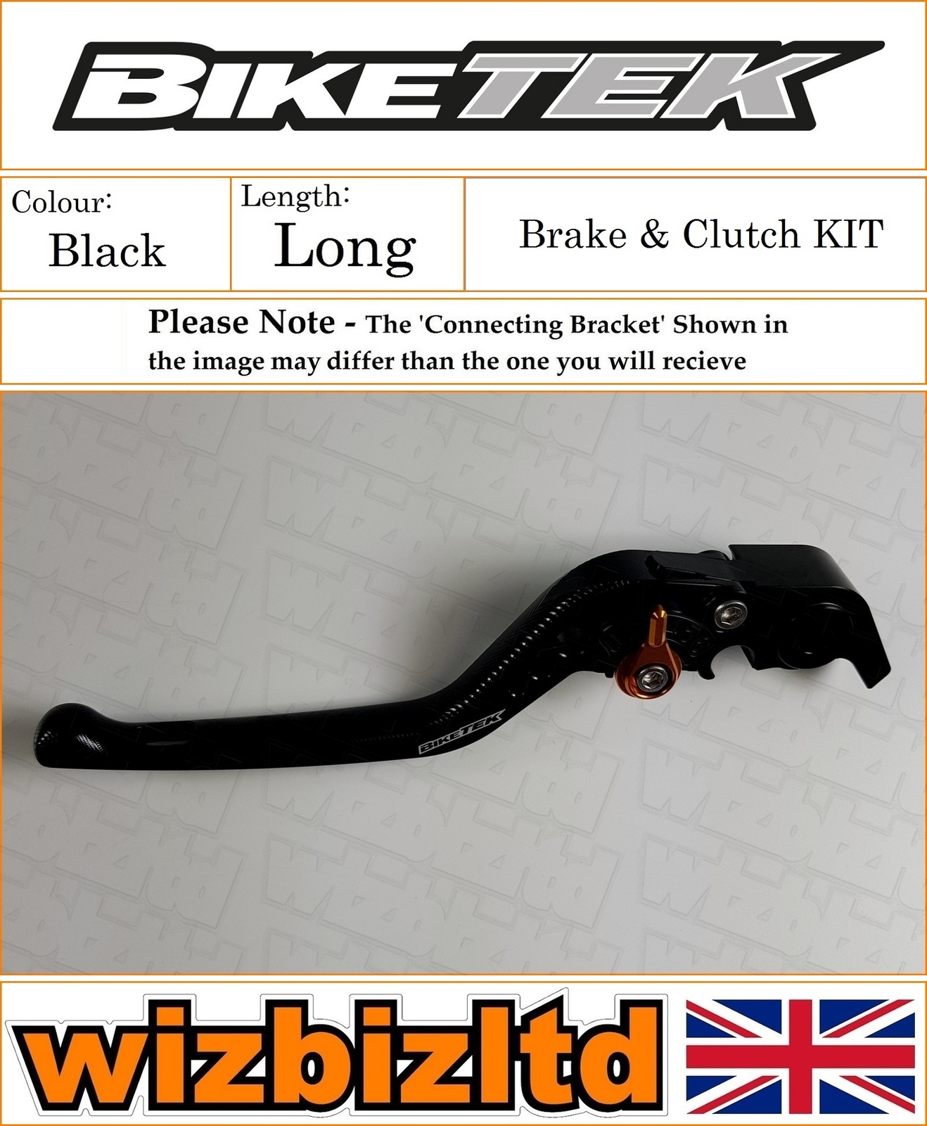 Kawasaki Versys 650 20092014 [Long Black] [Biketek Pro Brake and