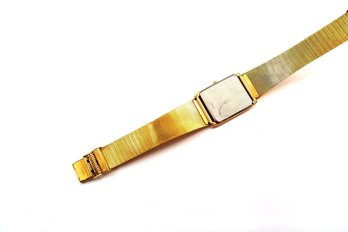 Vintage WITTNAUER 10k Gold Plated Mens Tank Watch KY1213 Vintage WITTNAUER 10k Gold Plated Mens Tank Watch KY1213
