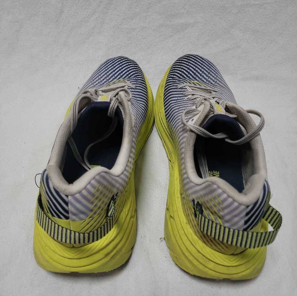 Hoka One One Mens Rincon 2 Running Shoes Gray Yellow Stripe  display picture 1
