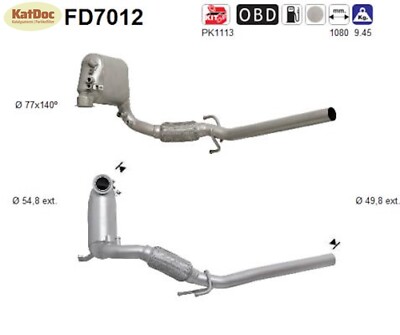  Ruß-Partikelfilter für Seat Cordoba/Ibiza,Skoda Fabia/Roomster, VW Polo, Euro 4