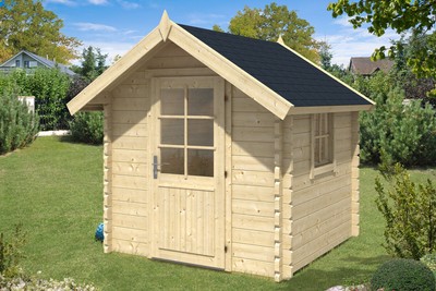Gartenhaus Enrico-44 Holz 216x216 cm 44 mm Satteldach ...