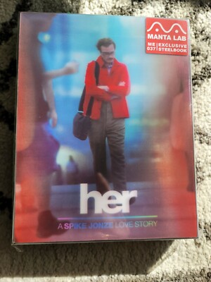 HER Blu-ray Steelbook MANTA LAB DOUBLE LENTICULAR Full Slip NEW WEA Exclusive!!