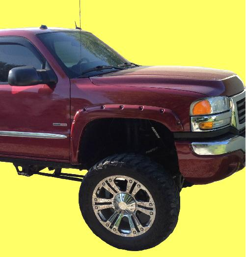 GMC Sierra Dually 2001 2007 Pocket Style Fender Flare eBay
