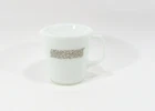 Vintage Pyrex Creamer Woodland Brown White Milk Glass Floral Corning Ware