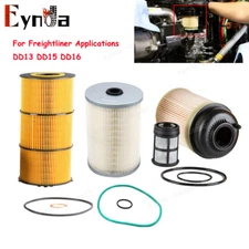 Oil & Fuel Filter Kit Fit For Freightliner DD13 DD15 DD16 PF9908 FS19915 P551005