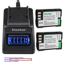 Kastar Battery LCD Quick Charger for Olympus BLM-1 BLM1 Olympus EVOLT E-510 E510
