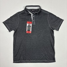 Kirkland Signature Men's Model Blend Lightweight Polo Shirt Gray Medium