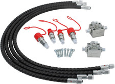 2 Three Way Diverter Valves for 1-2 ton Chinese Mini Excavator w/ Quick Connects