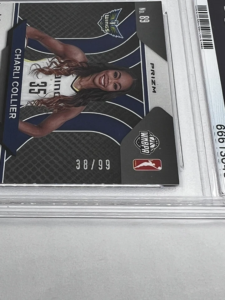 2021 Panini Prizm WNBA Purple Prizm /99 Charli Collier #89 Rookie RC PSA 9 MINT - Image 3 of 3