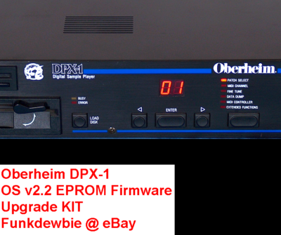 Oberheim Dpx 1 Os V2 2 Eprom Firmware Upgrade Set New Rom Final Update Dpx1 Ebay