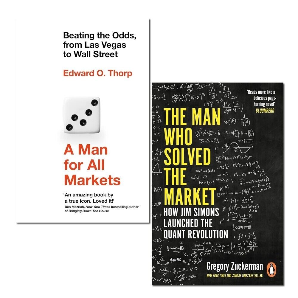The Man Who Solved the Market, A Man for All Markets 2 Books Collection Set NEW