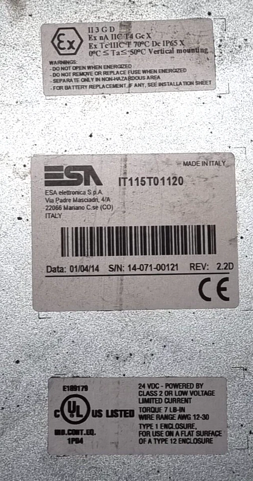 ESA IT115T01120 Touch screen Main board - Image 2 of 4