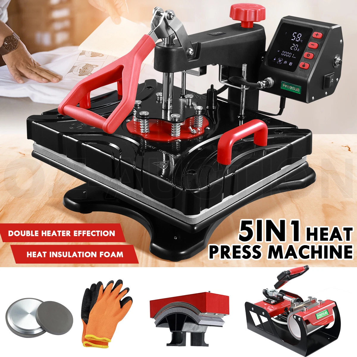 Swivel heat hot sale press