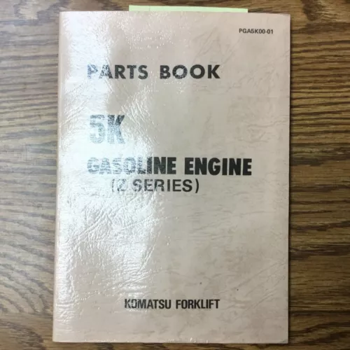 Komatsu 5K (Z Series) GASOLINE ENGINE PARTS MANUAL CATALOG BOOK, FG FORKLIFT
