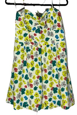 American Eagle Corset Dress Size 12 Y2K Floral Garden Smocked Babydoll  Retro New | eBay