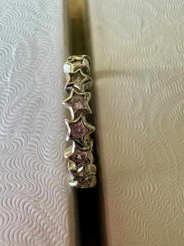 925 Silver Star Ring with Cz