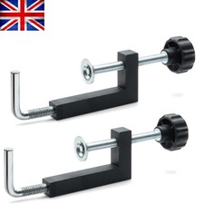 2PC Universal Woodworking Clamps with Ergonomic Design for Precision and Safety