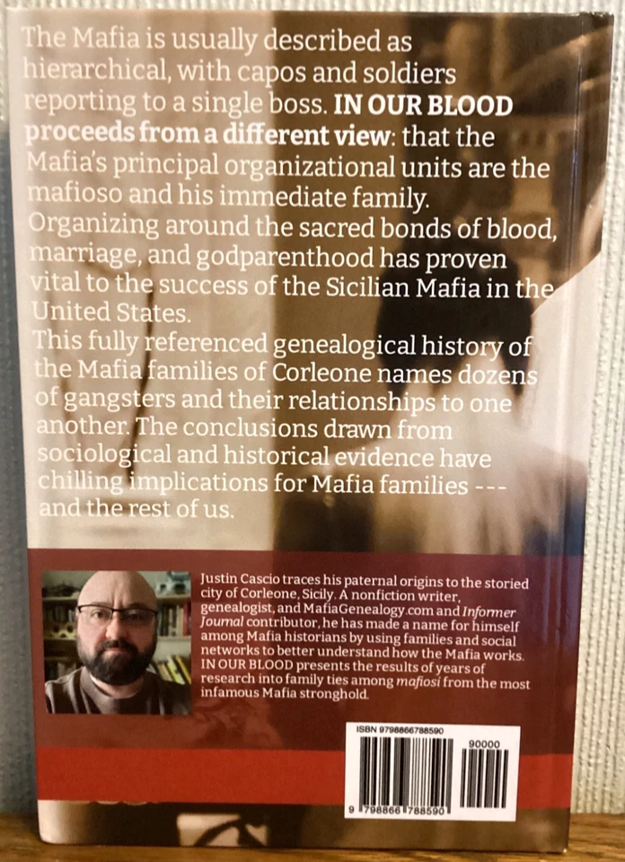 In Our Blood: The Mafia Families of Corleone by Justin Cascio. Hardcover. - Image 2 of 4