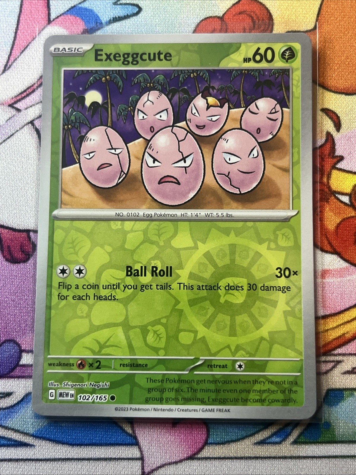 Pokémon TCG Exeggcute Scarlet & Violet - 151 102/165 Reverse Holo Common NM