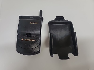 Vintage Cingular Motorola Black StarTAC Flip Phone Untested