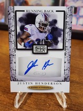 2021 Sage Premier Draft - Autographs Justin Henderson #A170 (AU, RC)
