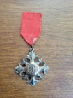 Antique Solid Silver Religious Medal To Identify Initials BM P2343