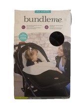 JJ Cole Bundleme in Black For Strollers Plush Inner Warm