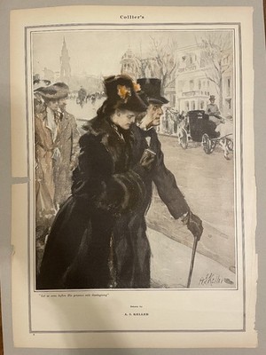 Collier's Magazine Vintage Advertising Print by A.L. Kellner Early 1900s