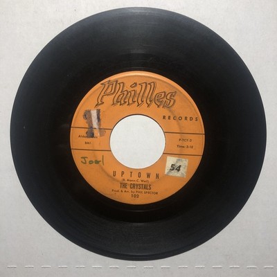 The Crystals: Uptown b/w What A Nice Way To Turn Seventeen 1962 Philles 102 VG