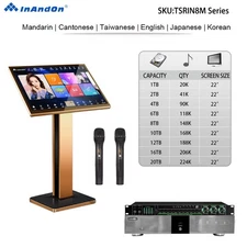 TSRIN8M 22" MIC INANDON Karaoke Player Machine The Newest Stytle Touch Screen