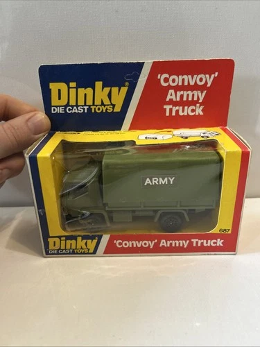 Boxed DINKY 687 CONVOY ARMY TRUCK Vintage Diecast Model