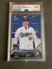 YOSHINOBU YAMAMOTO🔥2023 Topps Now Off-Season #OS25 (RC) PSA 10 Gem MT💎Dodgers