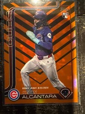 Kevin Alcántara 2025 Topps Update Holo Foil RC SP Update Orange Cubs #US128