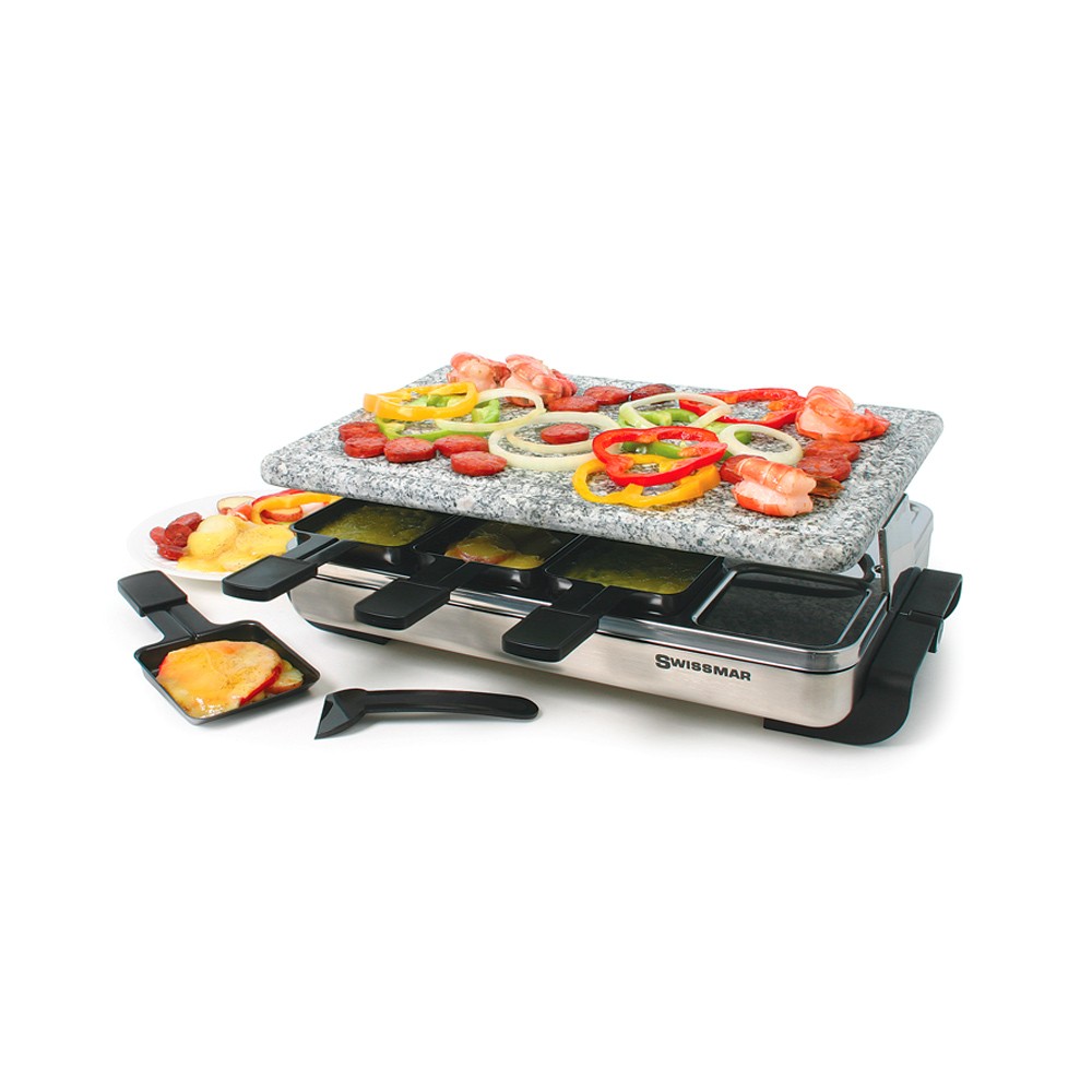 Swissmar Stelvio 8 Person Raclette Grill With Granite Stone