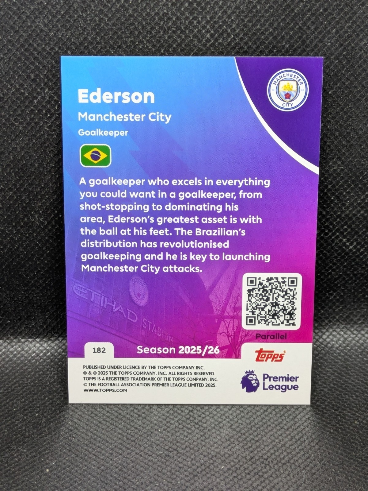 2025-26 Topps Premier League - Ederson, Ederson #182 Yellow for sale ...