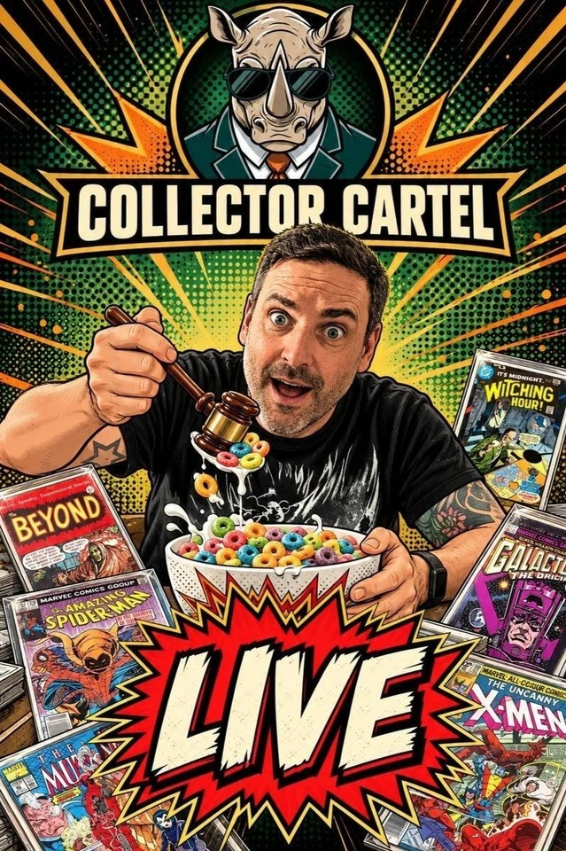 MARVEL & DC COMIC AUCTIONS . RICH COLLECTOR CARTEL BREKFAST SHOW LIVE